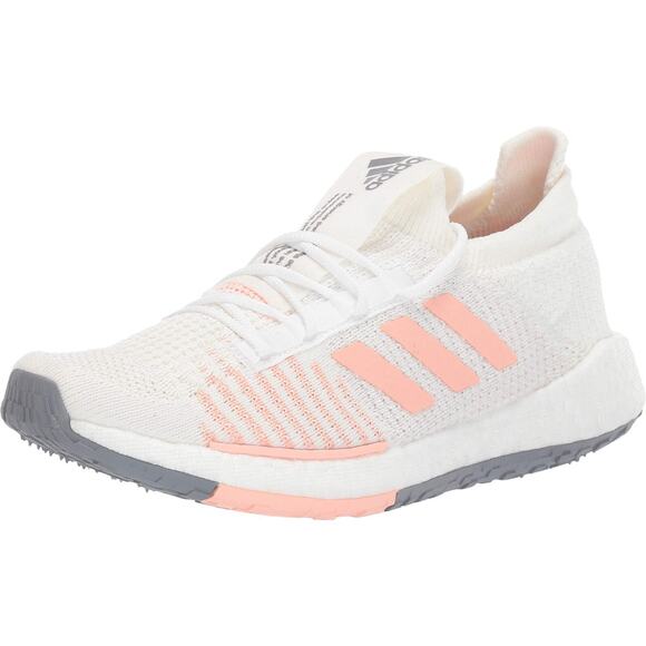 Adidas Women's Pulseboost HD Running Shoes, FU7341, White/Pink, Size 11.5 B - Picture 1 of 9